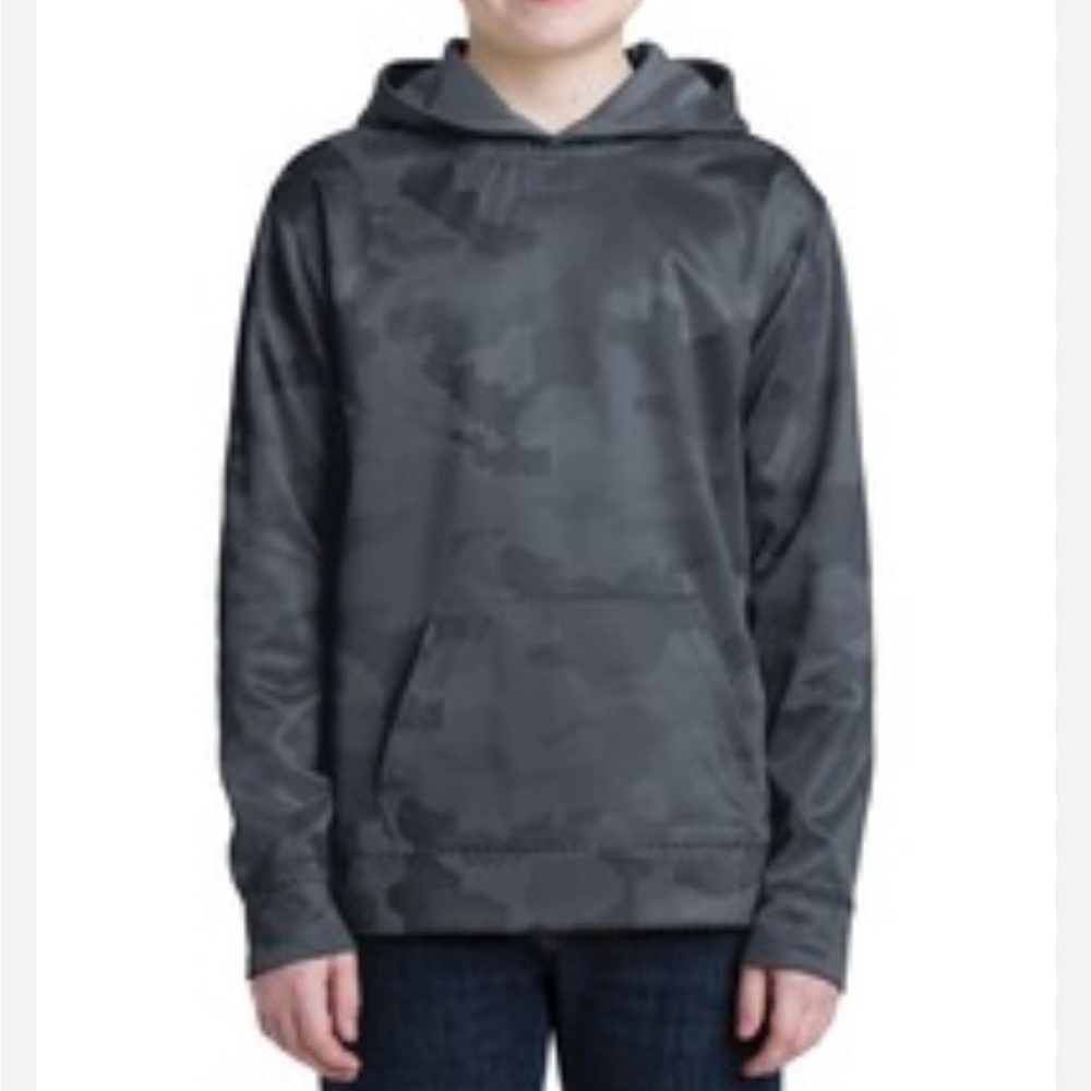 Old Navy Active casual hoodie pullover S(6-7) gray camo kangaroo pocket